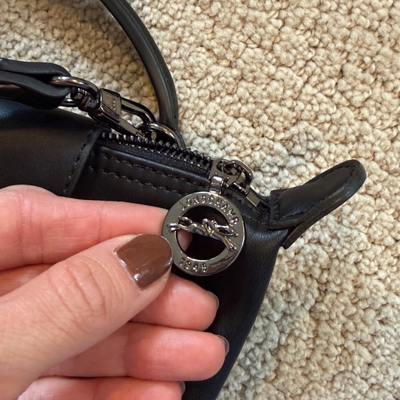 Longchamp Black Crossbody Bag mini le pilage leather - Picture 7 of 10